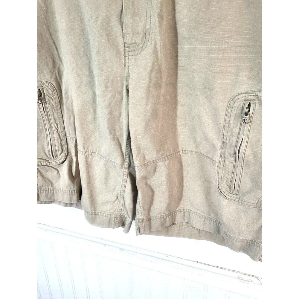 The North Face Mens Cargo Hiking Shorts 38 Beige Ripstop Outdoor Utility